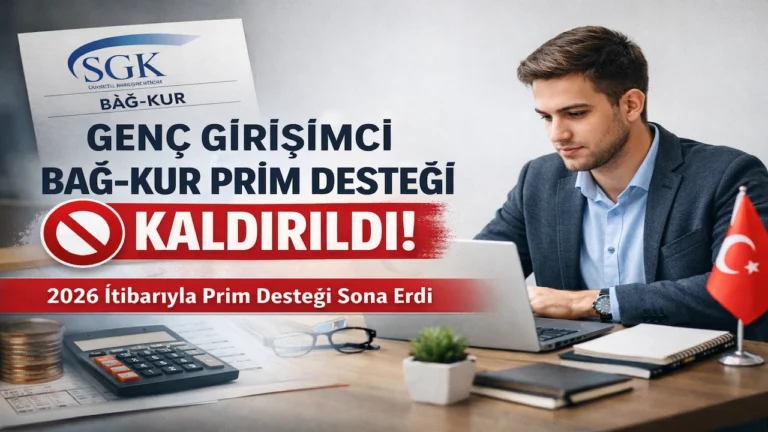 Genç Girişimci Sigorta Prim Desteği Kaldırıldı
