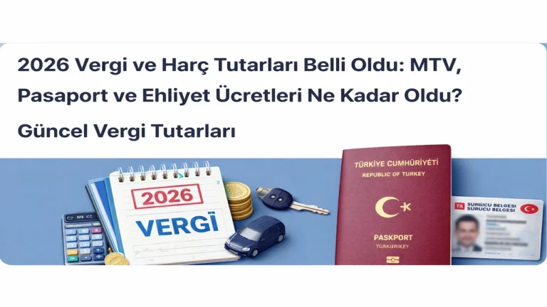 güncel vergi tutarları