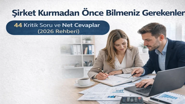 şirket kurmadan önce bilinmesi gerekenler