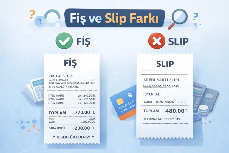 Slip Ve Fiş Farkı Nedir?